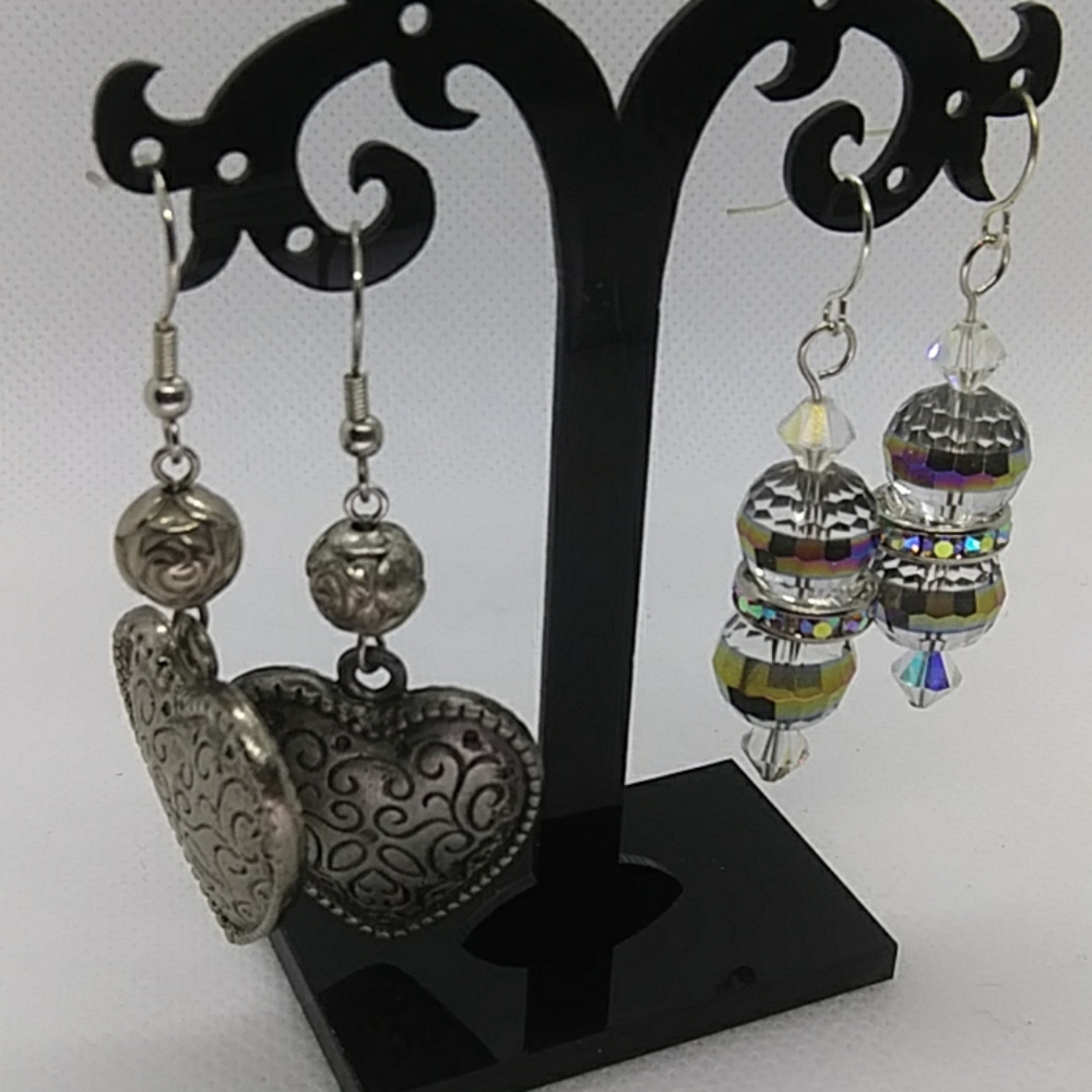 2 pair handmade earrings